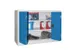 Armoire Grand Espace à Portes Pliantes Ral7035 Façade Ral5012