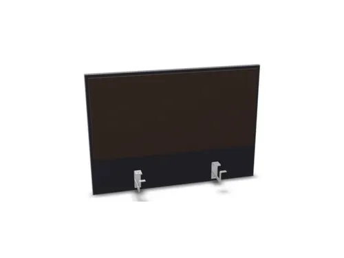 opzetpaneel,v. bureau,aanbouw achter,B 800mm,CC-zwart,BN2036-bruin