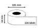 Etiket Dymo 99014 Labelprint Adreslabel Etiket 54x101mm S0722430