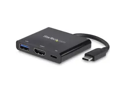 USB-C multiport adapter met HDMI - USB 3.0 poort - 60W PD - zwart