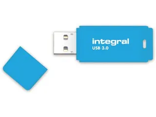 Neon USB 3.0 stick, 16 GB, blauw - 1