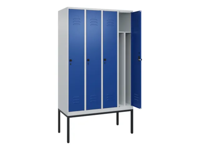 locker voor scheiding van kleding,HxBxD 2120x1200x500mm,4vak