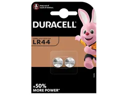 Batterij Duracell knoopcel 2x LR44 alkaline Ø11,6mm 2 stuks