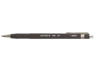 Vulpotlood Bic Criterium HB 2mm met gum metalen clip - 2