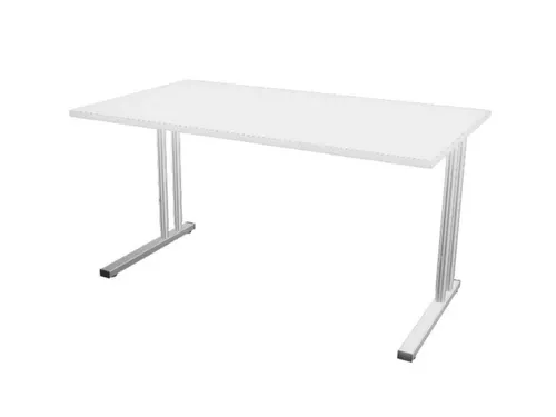In hoogte verstelbaar bureau,HxBxD 720-840x1400x800mm,Bl-wit