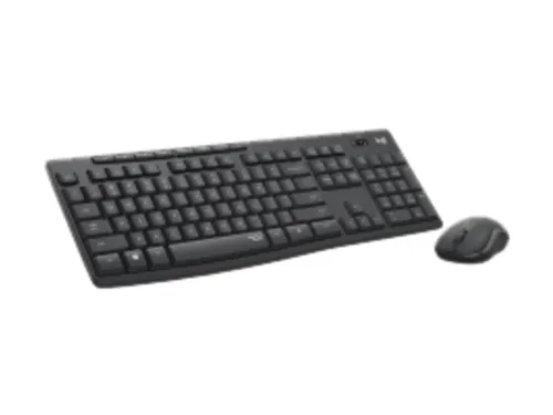 Toetsenbord- en muisset Logitech MK295 Silent draadloos QWERTY graphit