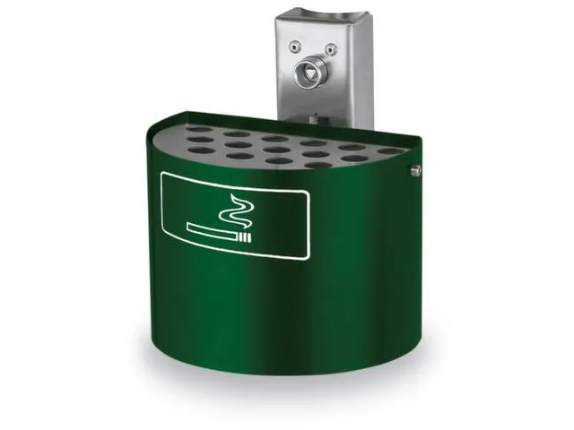 Asbak Halfrond 2 liter 135x200mm Voor Binnen- Buitengebruik Mosgroen