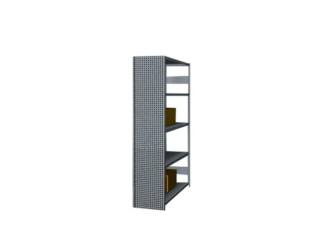 paroi latérale,p. rayonnage sans boulons,HxP 2000x400mm,galvanisé