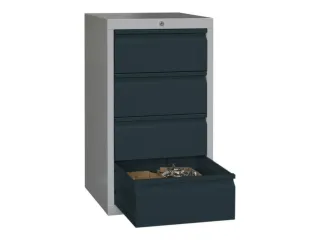 ladekast HxBxD 900x500x500mm 4laden slot RAL7035 front RAL7016 - 2