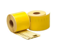 Dymo Compatible Label 99014 54x101mm Geel
