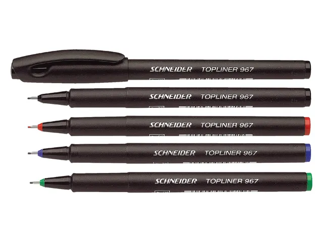 Fineliner Schneider Topliner 967 Rood 0.4mm