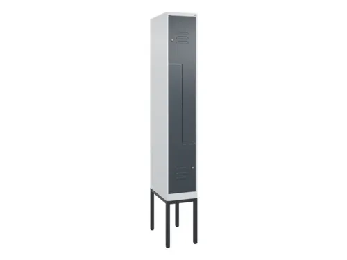 Z-garderobekast,HxBxD 2120x300x500mm,vak B 150/300mm,cil.-slot