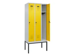 locker,HxBxD 2120x900x500mm,3vak,vak B 300mm,draaigrendel