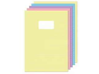 Schrift Kangaro A4 lijn pastel assorti kleuren pak a 5 stuks - 1
