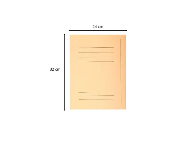Dossiermap Jura Zalm A4 3 kleppen 50 Stuks