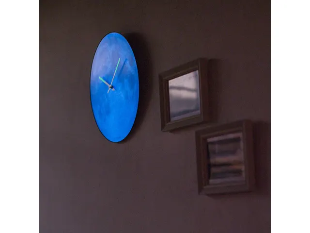 Horloge murale NeXtime 'blauw Moon Dome' Ø35cm verre bombé