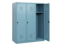 schoollocker,HxBxD 1530x1200x500mm,3vak,vak B 400mm,draaigrendel