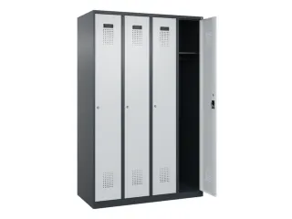 locker,HxBxD 1850x1200x500mm,4vak,vak B 300mm,cil.-slot - 2