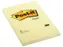 Memoblok Post-it 662 102x152mm ruit geel
