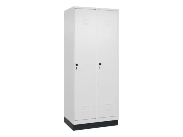 locker,HxBxD 1950x800x500mm,2vak,vak B 400mm,draaigrendel,sokkel