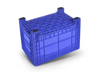 container met grote capaciteit,HxLxB 800x1200x800mm,535l,PE,blauw - 3