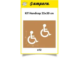 sjablonenset,rolstoelrijder,v. vloermarkeerapparaat,HxB 300x250mm