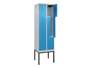Z-garderobekast,HxBxD 2120x600x500mm,vak B 150/300mm,cil.-slot - 2