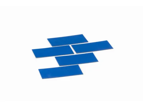 Magneetvel Symbool Rechthoek Blauw 30x60mm