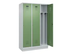 locker voor scheiding van kleding,HxBxD 1950x1200x500mm,3vak