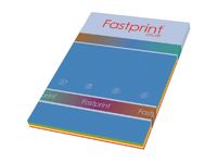 Kopieerpapier Fastprint A4 80 Gram 5 Felle Kleuren 250vel