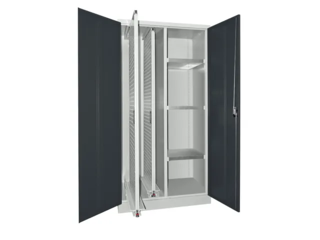 verticale kast,HxBxD 1950x1000x600mm,RAL7035,front RAL7016