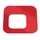 Oplegdeksel,V. Afvalbak 1X60L,Vierkant,1Opening,Staal,Rood