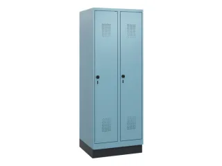 schoollocker,HxBxD 1630x600x500mm,2vak,vak B 300mm,draaigrendel,sokkel - 2