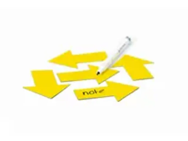 OUTLET Feuille magnétique Symbole Flèche Jaune 40x60 mm