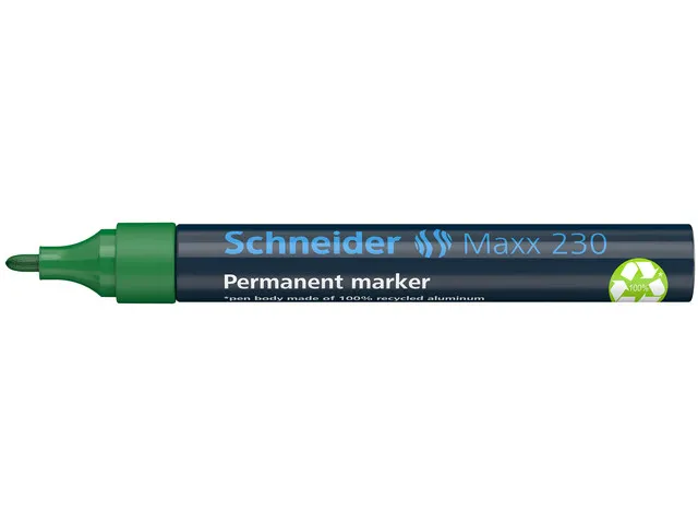 Marker Schneider Maxx 230 permanent ronde punt groen