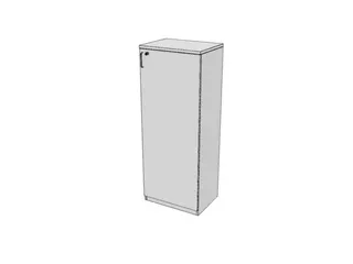 kantoorkast,HxBxD 1545x600x445mm,Bl-wit - 1