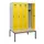 locker met bank,HxBxD 1950x1200x815mm,4vak,vak B 300mm,draaigrendel