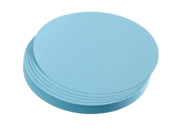 presentatiekaart,cirkel,Ø 195mm,lichtblauw
