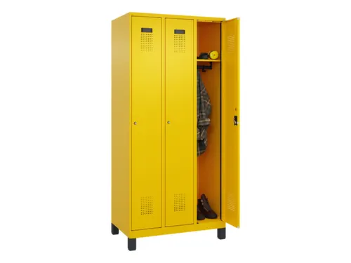 locker,HxBxD 1950x900x500mm,3vak,vak B 300mm,cil.-slot,voeten