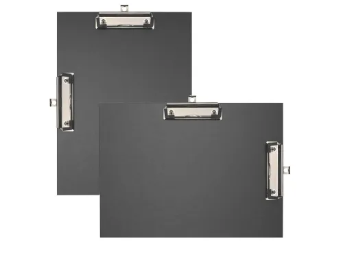Klemplaat dubbel papier uit 4 zwart