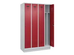 locker voor scheiding van kleding,HxBxD 1950x1200x500mm,4vak