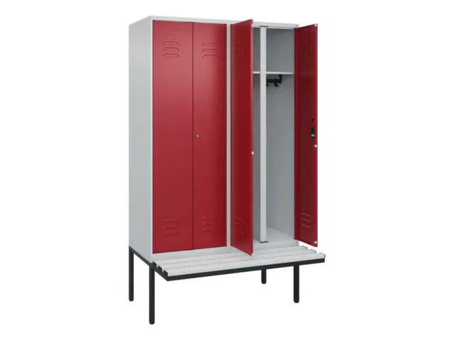 locker voor scheiding van kleding,HxBxD 2120x1200x815mm,4vak