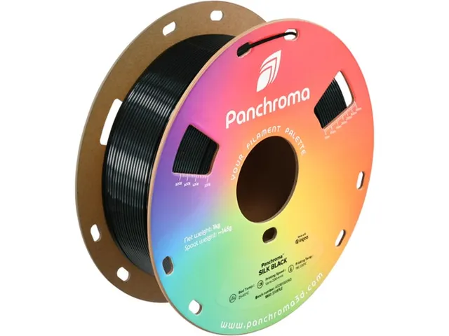 Polymaker 3D filament Panchroma PLA Silk 1,75 mm Zwart 1kg