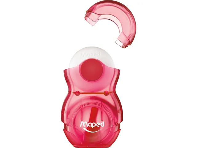 Puntenslijper Maped Loopy 1 gaats met gum display á 24 stuks assorti