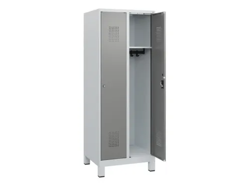 schoollocker,HxBxD 1630x600x500mm,2vak,vak B 300mm,cil.-slot,voeten