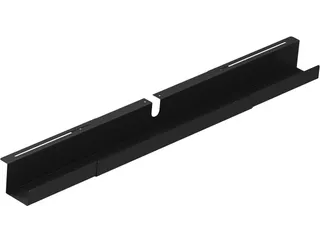 Kabelgoot verstelbaar 790 - 1500 mm zwart - 1