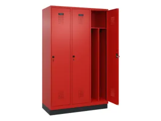 locker voor scheiding van kleding,HxBxD 1950x1200x500mm,3vak - 1