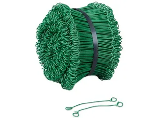 Geplastificeerde snelbinder groen 1 mm x 140 mm 1000 Stuks - 1