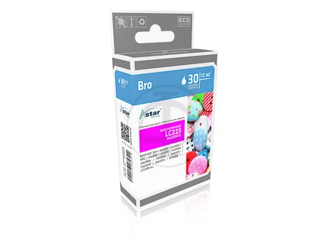 Astar Brother LC223M MFCJ Inkt Magenta Rebuilt 550 Pagina's 5.9ml