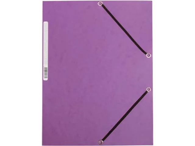 Elastomap A4 3 Kleppen En Elastieken Karton Paars